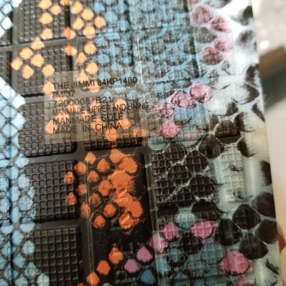 Katy Perry The Jimmi Studded Clear Snake Skin Slides NWOT 7M - Picture 6 of 8